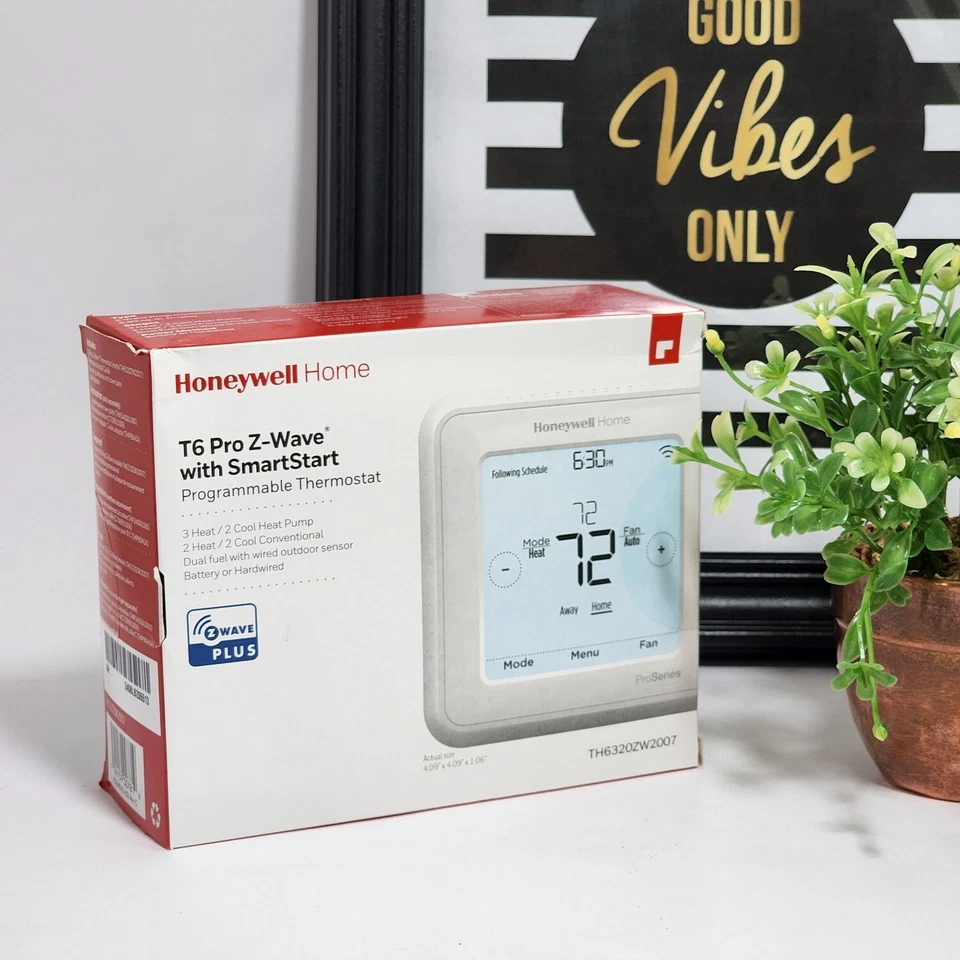 Honeywell TH6320ZW2007 T6 Pro Z-Wave SmartStart Programmable Thermostat