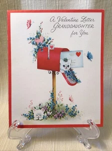 Vintage Norcross Granddaughter Valentines Card - Picture 1 of 4