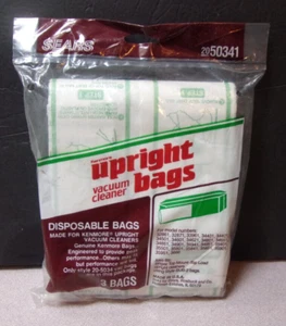 3 SEARS KENMORE Upright Vacuum Cleaner Bags Style 20-5034 Disposable Singer - Picture 1 of 5