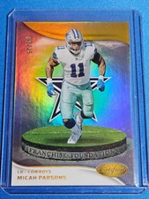 2023 CERTIFIED FOOTBALL MICAH PARSONS FRANCHISE FOUNDATIONS GOLD /25