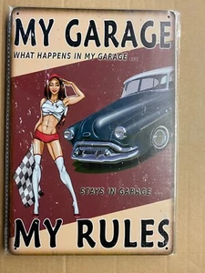 Blechschild 20x30cm, Garage, Deko, Geschenk, Schild. Sexy Lady 13 - Bild 1 von 1