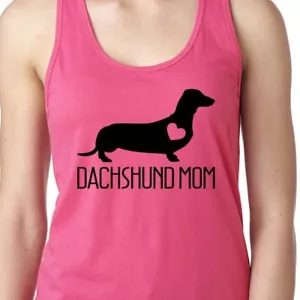 Dackel Mama Doxie Wiener Hund Mama Haustier Welpe Fell Baby Adopt Gym Damen Tank - Bild 1 von 2