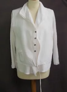 Crea Concept - Leichte Jacke M Lang Leinen Creme Größe 42 - Sg Zustand - Bild 1 von 5