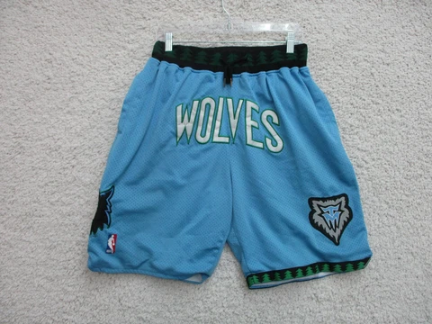 Just Don Shorts Minnesota Timberwolves 2XL XXL Youth Blue Basketball NBA Boys Cover