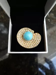 Fashounring size 17 with zircon - Picture 1 of 4
