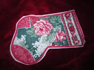 Christmas STOCKING 'FRONT ONLY' ready to sew on to your fabric (sew 1-2) - Picture 1 of 2