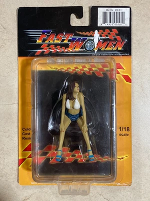 Estatuilla de resina Fast Women Belle #101 para diorama de coches diecast a escala 1/18 Foto 1 de 2