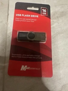 Mobilessentials USB Flash Drive Memory Stick Pendrive Thumb Drive 16GB - Picture 1 of 3