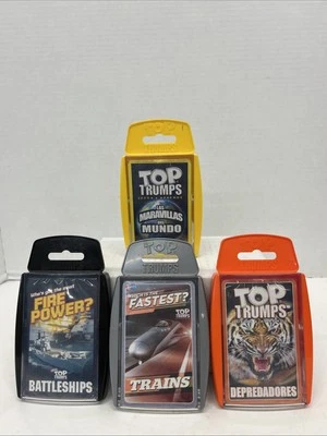 Top Trumps карточная игра - новый и запечатанный набор из 4 различных игр! - Изображение 1 из 4