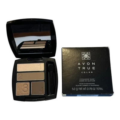 Sombra de ojos Avon True Color cuádruple en Mocha Latte nueva en caja Foto 1 de 4