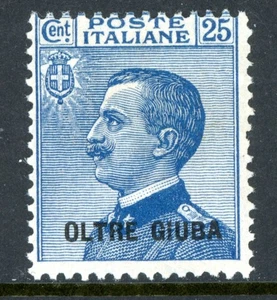 Italy 1925 Oltre Giuba 25¢ Blue Scott #7 Mint L639 - Picture 1 of 6