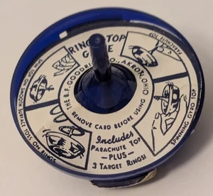 De colección B.F. Goodrich Ring-A-Top Juego - Juego Spinning Top Neumático Anuncio Juguete - Akron Ohio - Imagen 1 de 10