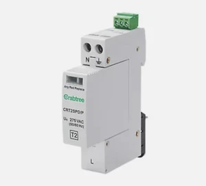 Crabtree Strabreaker SPD Surge Protector Type 2 CRT2SPD3W/1 - Photo 1/2