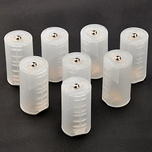 Estuche de batería de 8 piezas convertidor AA D paquete de tamaño de baterías adaptador AAA - Imagen 1 de 7