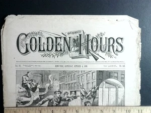 Golden Hours by Fred Thorpe 1890 Rare Original Adventure Comics - Bild 1 von 2