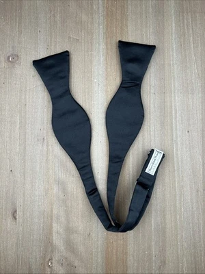 ROBERT TALBOTT Protocol Pure Silk Bowtie Designer Black W2.5 Luxury - Image 1 of 4