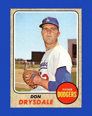 1968 Topps Set-Break #145 Don Drysdale como nuevo *GMCARDS* Foto 1 de 2
