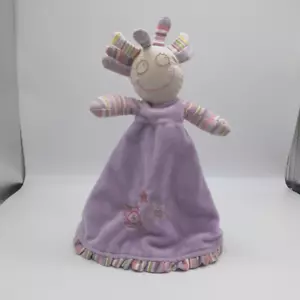 Maison Chic lavender Doll Rattle Security Blanket Lovey lovie Puppet baby girl - Picture 1 of 8