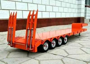4-axle 1/14 Large Aluminum Semi Trailer for all Tamiya 1/14 Tractor Truck NIB - Picture 1 of 7