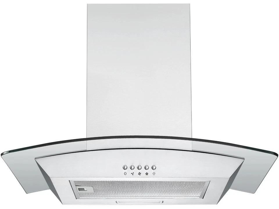 Respekta Dunstabzugshaube CH12-90IXB Wandhaube Kaminhaube Edelstahlgehäuse 90 cm