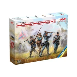 Juego de Infantería Confederada Guerra Civil Americana #2 Kit Modelo Escala 1/35 ICM 35024  - Imagen 1 de 8