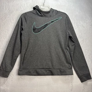 Nike Dri-fit Hoodie Girls' Graphic Training Pullover Hoodie size Youth XL Grey - Picture 1 of 6