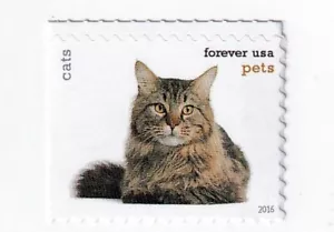 STAMP US SCOTT 5122 "Pets, Cats" FOREVER 2016 MNH - Picture 1 of 1