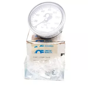 Manómetro Omega PGP-25B-160, 0-160 PSI, 1/4 pulgada NPT, 2,875 pulgadas de diámetro - Imagen 1 de 5