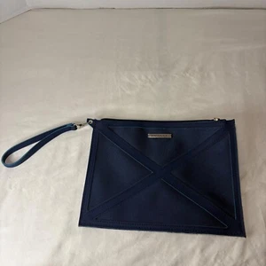 KLM By Jan Taminiau Blue Wristlet Clutch Bag Comfort Travel Bag Jantaminiau - Picture 1 of 8