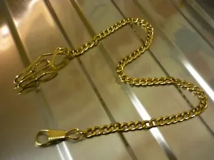 Vintage Gold Plated - Pocket Watch Chain - Excellent Condition - Picture 1 of 10