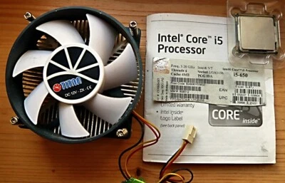 Intel Core i5-650 Prozessor Socket 1156 + Kühler/Lüfter - Bild 1 von 3