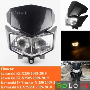 Dirt Bike Headlight Fairing For Kawasaki KLX250 08-19 D-Tracker X 250 KLX250S SF - Picture 1 of 12