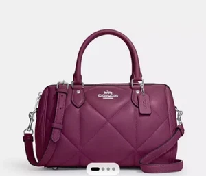 Coach - Rowan Satchel Bag With Puffy Diamond Quilting - Picture 1 of 6