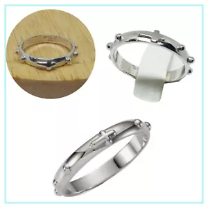 Anello Rosario in Argento 925% Rodiato - Foto 1 di 16