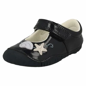 Girls JoJo Maman Bébé Collection By Startrite Mary Jane Shoes 'Little Shells' - Picture 1 of 10