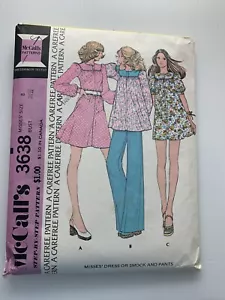 McCalls #3638 Vintage Kleid oder Kittel & Hose Nähmuster Gr. 8 B 31 1/2 gebraucht - Bild 1 von 3