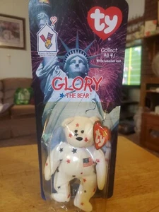 Beanie Babies. Gloria el oso con fecha y error ortográfico - Imagen 1 de 7