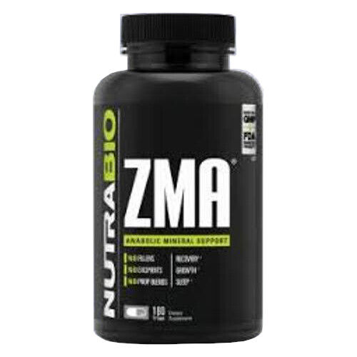 NUTRABIO ZMA [120 CAPSULES] mineral sleep recovery rest growth zinc magnesium 