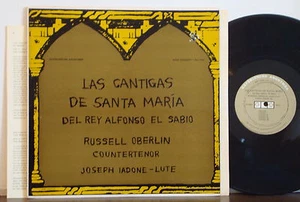 RUSSELL OBERLIN & IADONE El Sabio: Las Cantigas de Santa Maria EX 1957 LP Lyrics - Bild 1 von 5