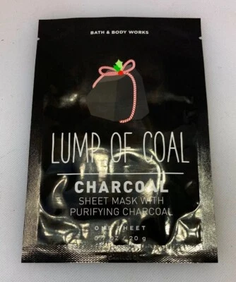 Bath & Body Works Lump Of Coal Sheet Face Mask Purifying Charcoal 0.7 oz 20 g - Image 1 of 2