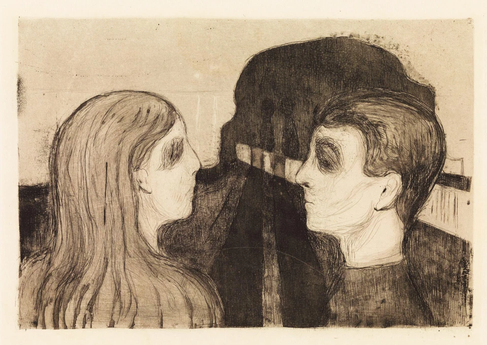 Impresión artística de calidad de archivo Edvard Munch: Attraction II 22x30 Foto 1 de 1