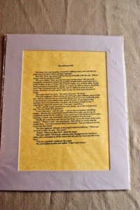 New! The Military Wife Poem Prayer Matted Print, Gift Appreciation Support - Picture 1 of 3