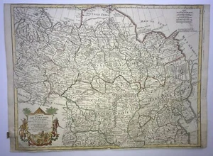 TARTARY 1706 GUILLAUME DELISLE / BUACHE LARGE ANTIQUE MAP 18TH CENTURY - Picture 1 of 10