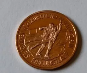 Kanada Olympische Spiele 1988 Eiskunstlauf deutsche Teilnehmer Kupfermedaille - Bild 1 von 2
