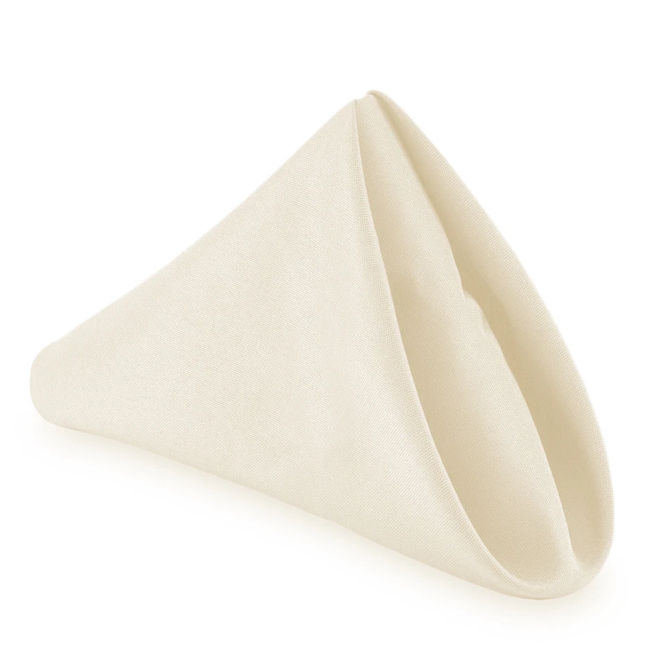 1 Dozen 17" Cloth Dinner Table Napkins for Weddings Polyester Fabric - Image 1 of 1