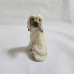 Harvey Knox Kingdom Pottery House of Global Art AFGHAN HOUND Puppy Dog Figurine - Picture 1 of 11