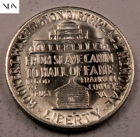 1950-S Booker T. Commemorative Half Dollar - Gem BU - 90% Silver - #24260 Cover