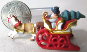 Adorno en miniatura Hallmark 2001 DAHING THROUGH THE SNOW - Imagen 1 de 13