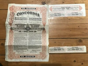 Titre 20 actions: CONCORDIA (ROUMANIE) (J) - Picture 1 of 1