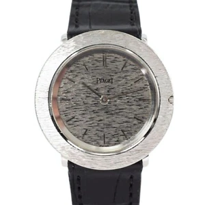 Piaget 18k White Gold Ultra Thin Disco Volante Manual Wind 1970s - Picture 1 of 11